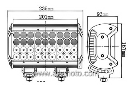 108W LED Light Bar 2041